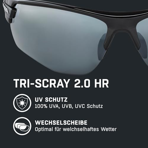 ALPINA TRI-SCRAY 2.0 HR Fahrradbrille mit Wechselscheiben