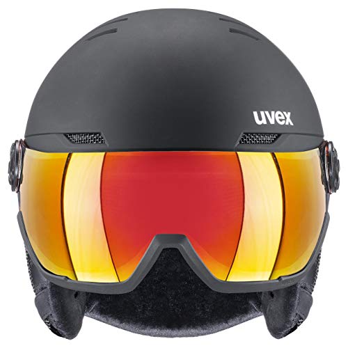 uvex Wanted Visor Skihelm mit Visier Navy matt