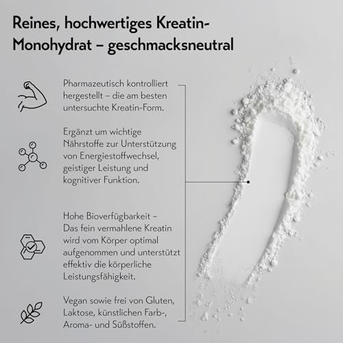 pureSGP Kreatin Monohydrat Pulver 240g aus Deutschland