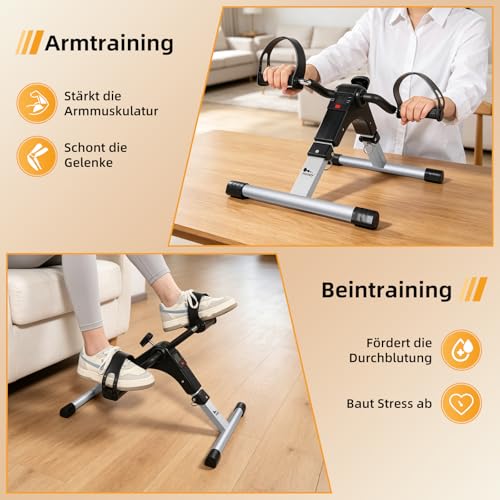Minibike Heimtrainer mit LCD-Monitor und Widerstandsstufen