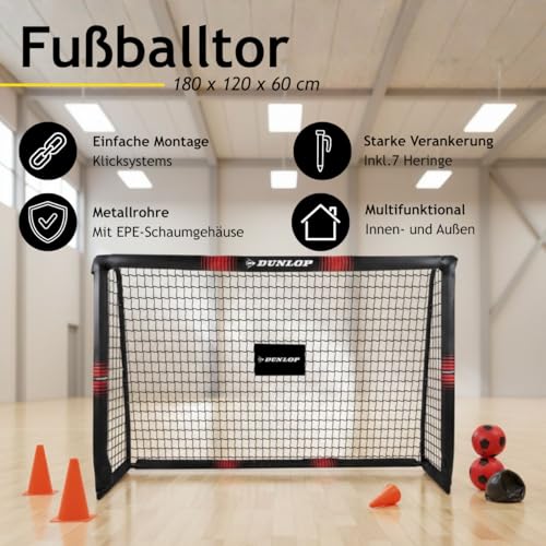 Dunlop Fußballtor 300x200x90 cm für Garten und Training