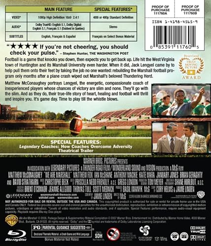 We Are Marshall - Sportdrama auf Blu-ray