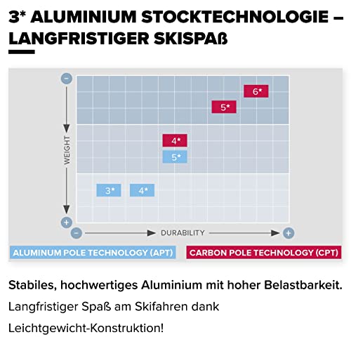 ATOMIC CLOUD Skistöcke aus Aluminium mit Pistenteller