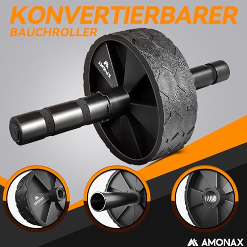 Amonax Bauchroller mit Kniematte für Bauchmuskeltraining