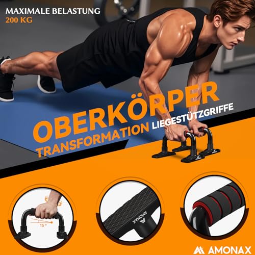Amonax Bauchroller mit Kniematte für Bauchmuskeltraining