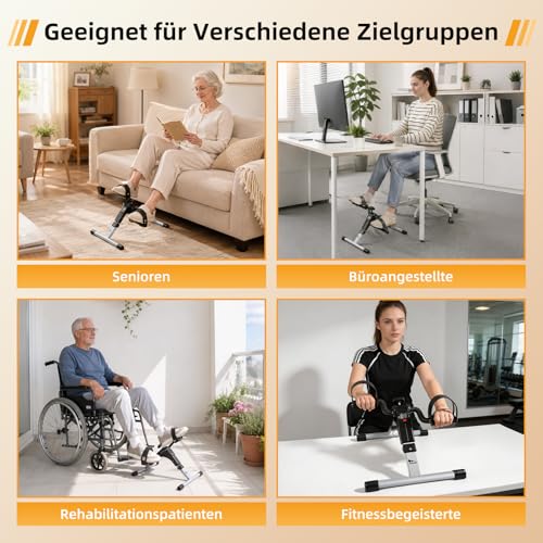 Minibike Heimtrainer mit LCD-Monitor und Widerstandsstufen