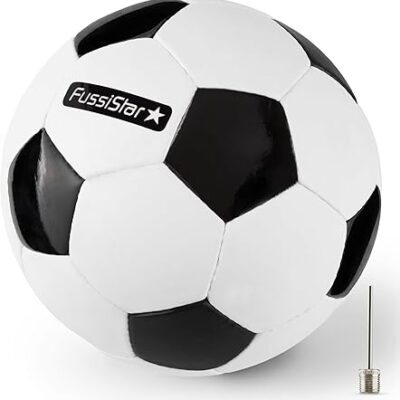 Fußball Größe 3 für Kinder 3-7 Jahre schwarz-weiß 290g