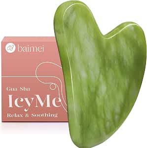 Jade Gua Sha Stein für Gesicht & Körper – Natürliches Massage-Tool
