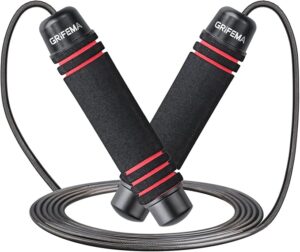 GRIFEMA Speed Rope Springseil verstellbar mit Schaumgriffen
