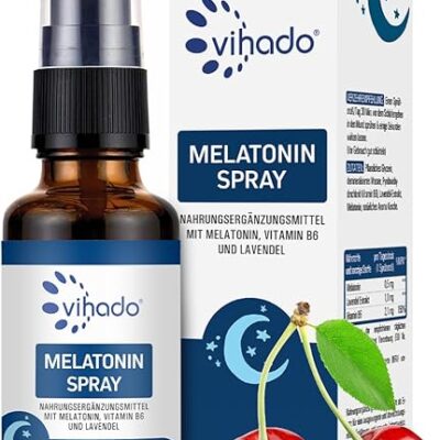 Vihado Melatonin Spray hochdosiert – 180 Tage Vorrat vegan