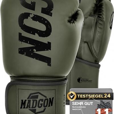 MADGON Premium Boxhandschuhe für Kampfsport, MMA & Kickboxen
