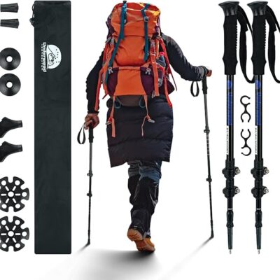Nordic Walking Stöcke teleskopierbar 60-135 cm Aluminium