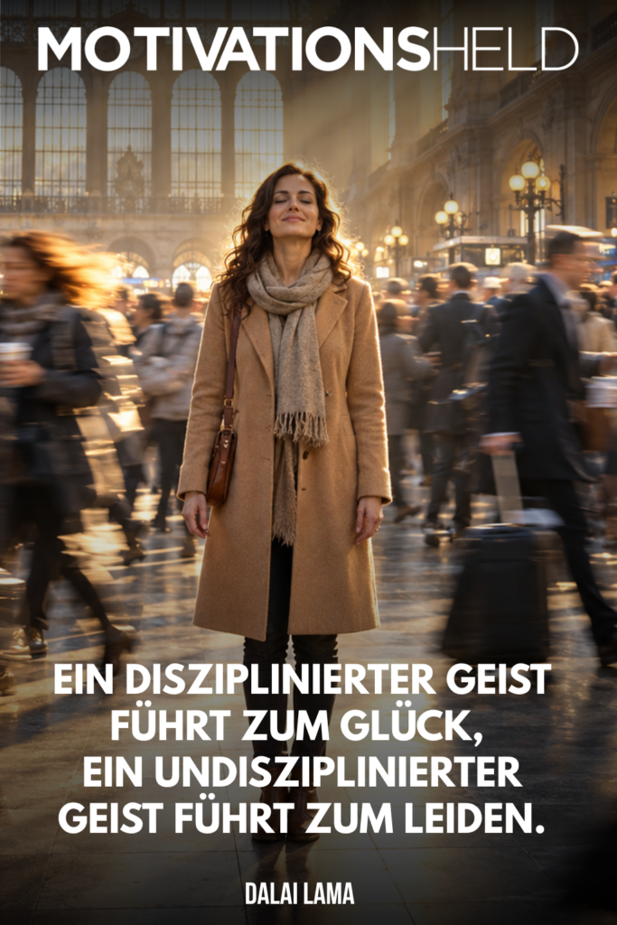 Dalai Lama Zitat über einen disziplinierten Geist