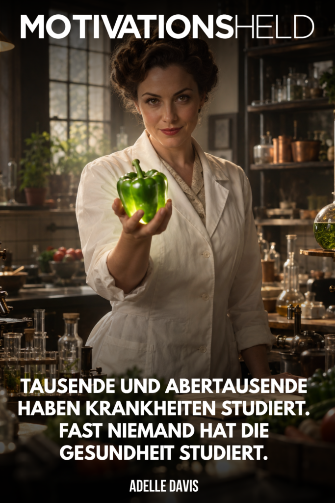 Adelle Davis Zitat über Gesundheit statt Krankheit
